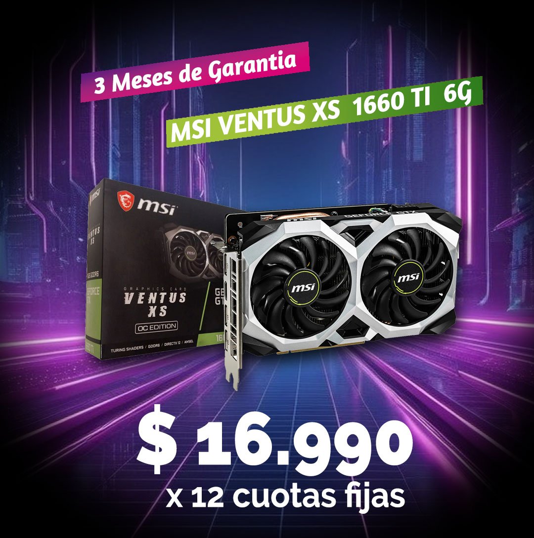 Placa de Video MSI 1660TI 6GB